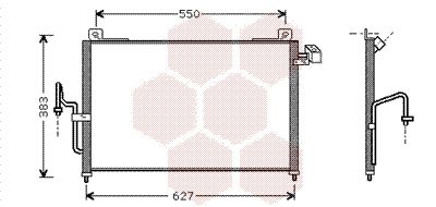 VAN WEZEL Конденсатор, кондиционер 27005159